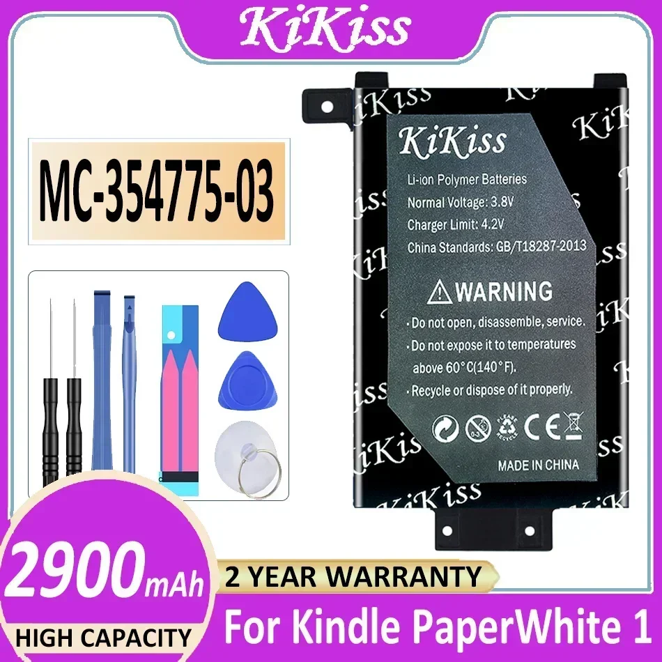 

Tablet Battery For Amazon Kindle Paperwhite S2011-003-S 58-000008 MC-354775-03 DP75SD1 2900mAh Premium Replacement Long-Lasting