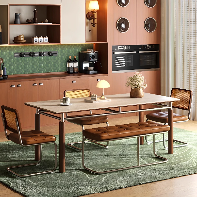 

Center Modern Dining Table Chairs Space Saving Restaurant Dining Table Kitchen Mahjong Lounge Mesas De Jantar Home Furniture