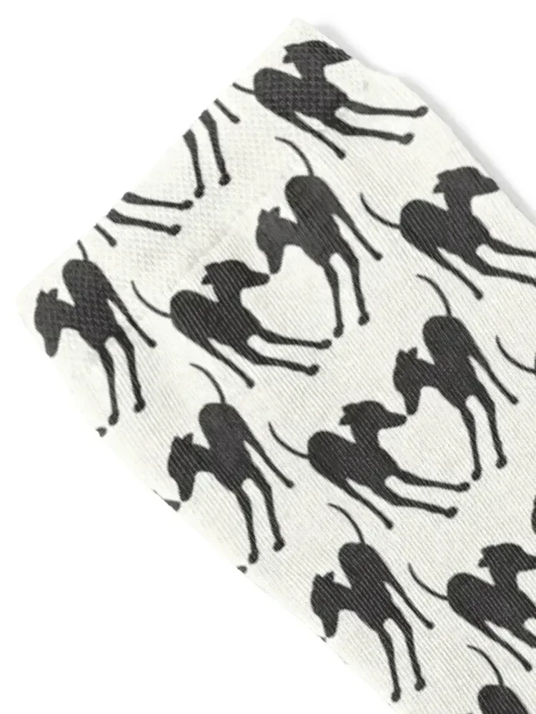 Italian Greyhound Playing Silhouette Socks funny gifts soccer anti-slip Men's with print Man Socks Women's