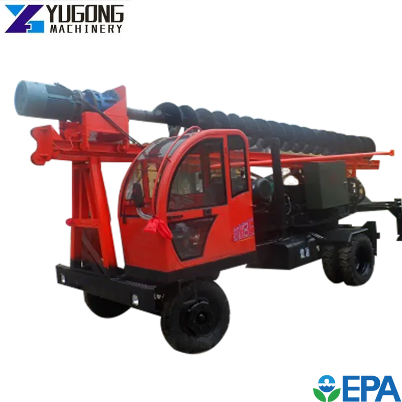 YG China Highway Guardrail Loader Hydraulic Pile Driver 2.6 Meters Depth Construction Crawler Type Hydraulic Hammer Pile Driver