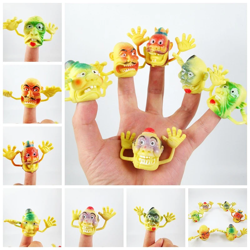 

6Pcs/set Funny Finger Puppets Wacky Toy Kids Baby Mini Tell Story Educational Cartoon Doll Hand Puppet Toys For Children Gifts