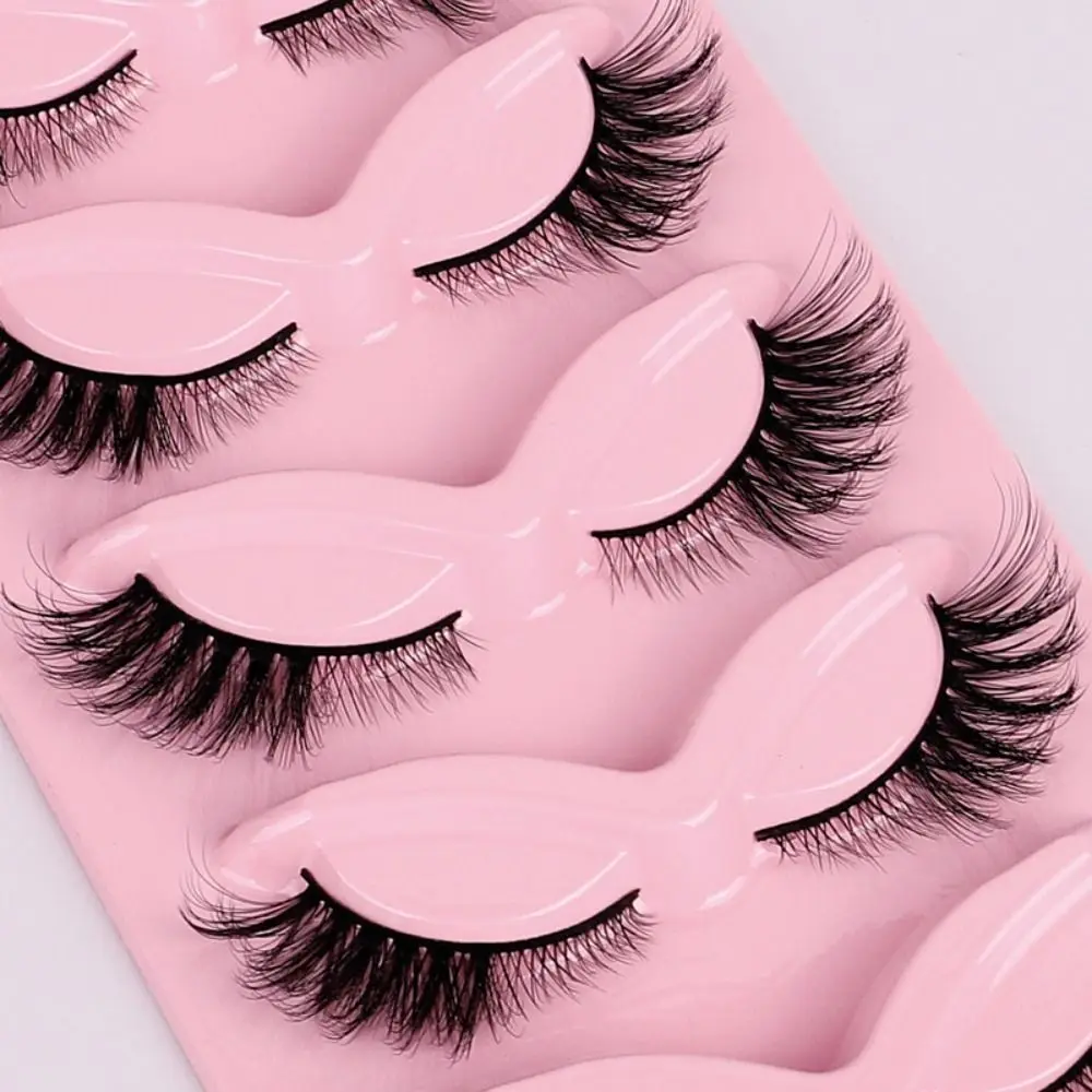 

Hot Natural Appearance False Eyelashes Mink Fluffy Cat Eyelashes Long Soft 13mm Fox Eyelashes Women Girls