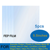 FEP Film 6.23 Inch 200*140*0.15mm For Elegoo Mars Mars 2 Series ANYCUBIC Photon S Ultra Mono 4K Creality Series 3D Printer Parts