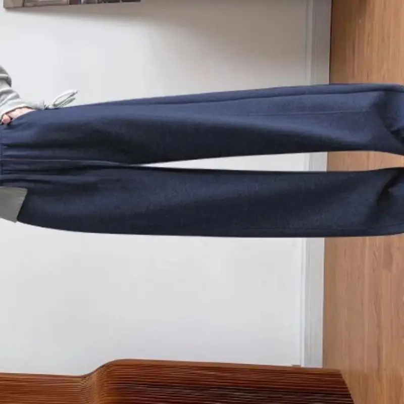 Women's Sports Pants Youth Spring Autumn New Style High Waist Casual Straight Leg Pants Women's Soft Wide Leg Pants Casual Pants