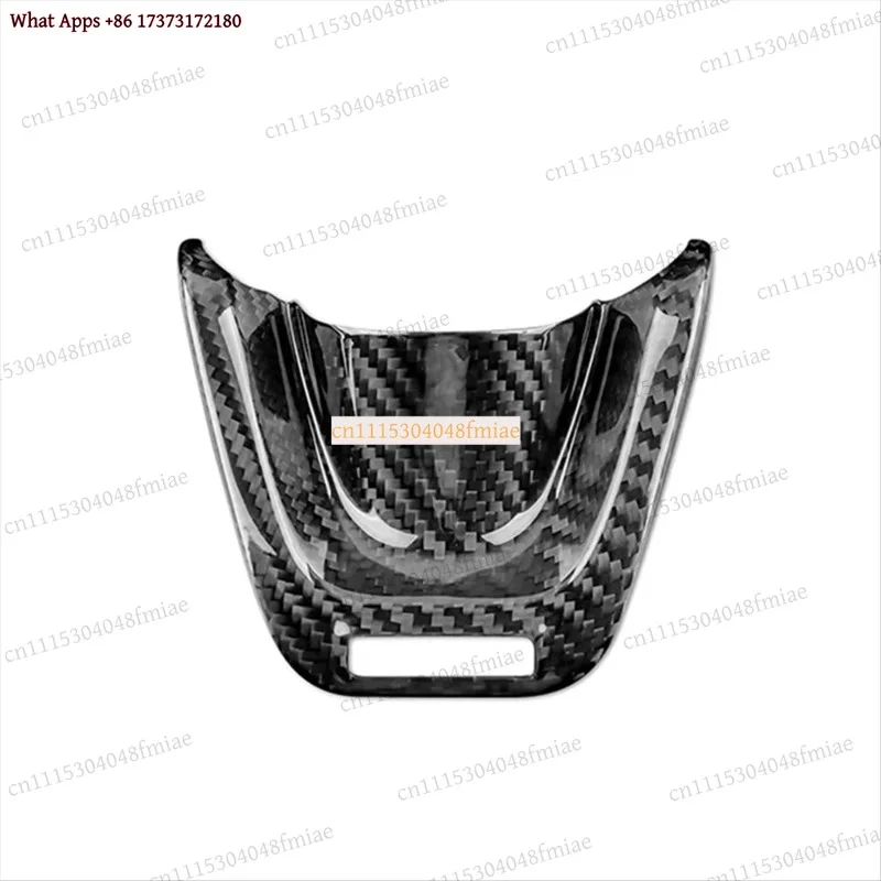 Real Hard Carbon Fiber Steering Wheel Cover Panel Trim for Kia Stinger 2018-2023 Car Interior Accessories