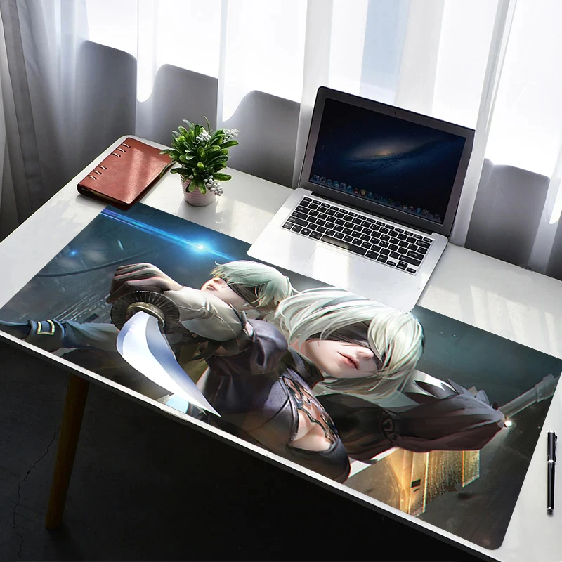 

Mouse Pad PC Non Slip Rubber Mousepad Laptop Gamer Cabinet Keyboard Pad Office N-nier Automata 2b Computer Gaming Desk Mouse Mat