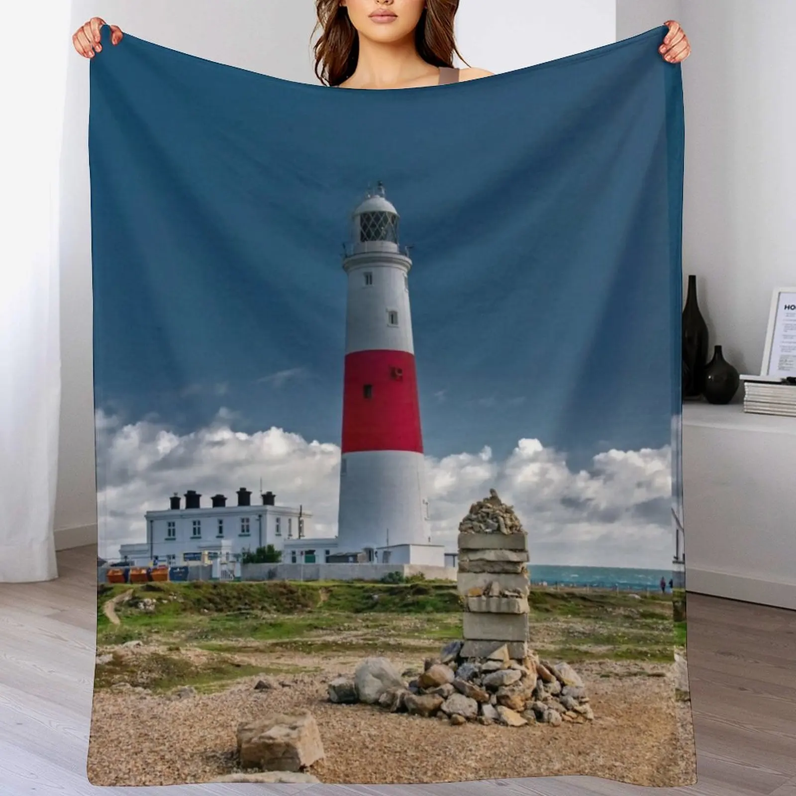

Portland Bill Lighthouse Throw Blanket sofa bed Bed Fashionable For Baby Warm Blankets