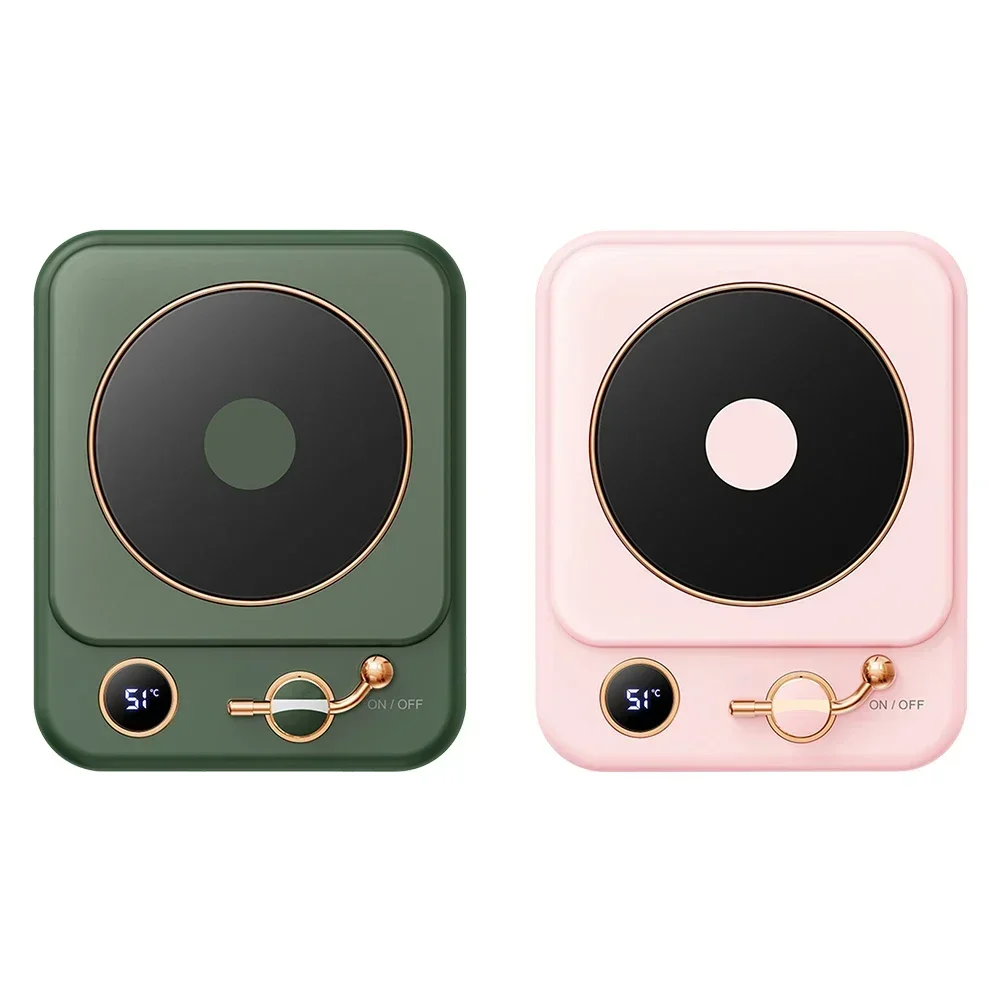 

USB Powered Thermostatic Coaster for Automatic Heat Preservation of Hot Milk Three Adjustable Temperature Settings