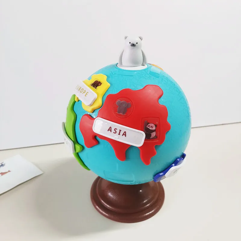 

Montessori Science Learning Globe Toys Playing Toy Geography Toy STEAM Education for Kids 3-6 Years