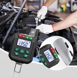 Digital Torque Adapter Torque Meter Digital Backlight Display Wrench Torque Tester with Buzzer LED Indicator Light Function