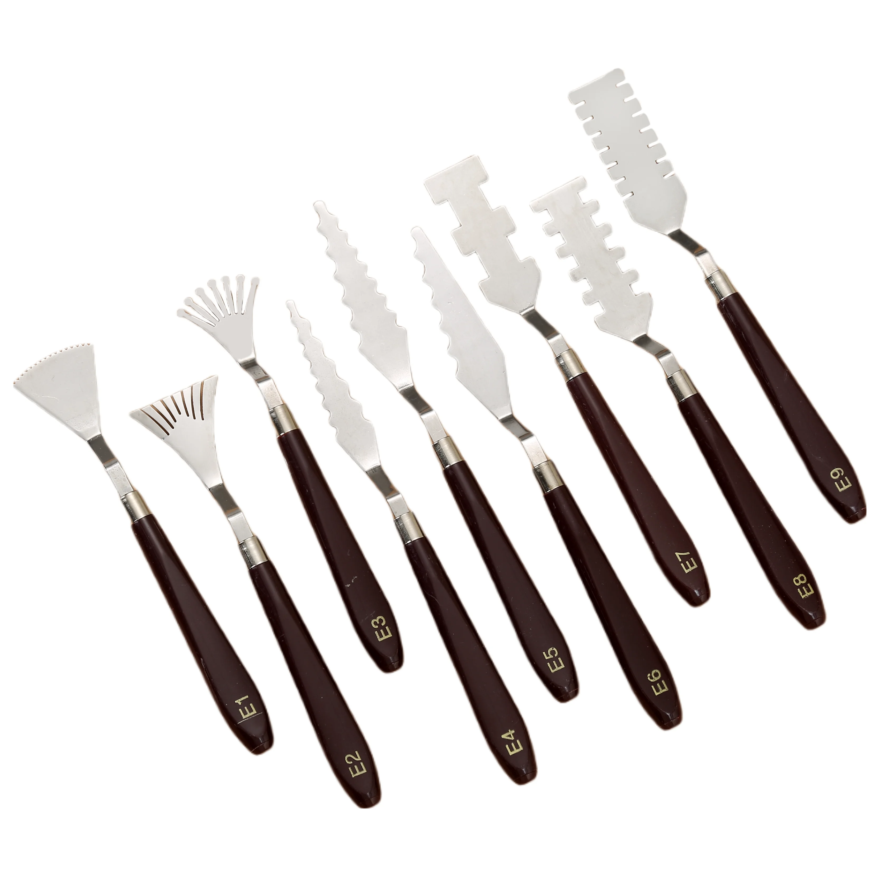 5/9Pcs Shaped Palette Knife Set, Stainless Steel Spatula for Oil & Acrylic, Artist Mixing & Texture Painting Tools