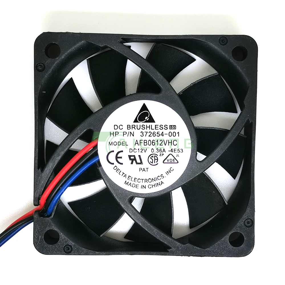 

For Delta 60*60*15mm AFB0612VHC 6015 12V 0.36A 60mm three-speed cooling fan