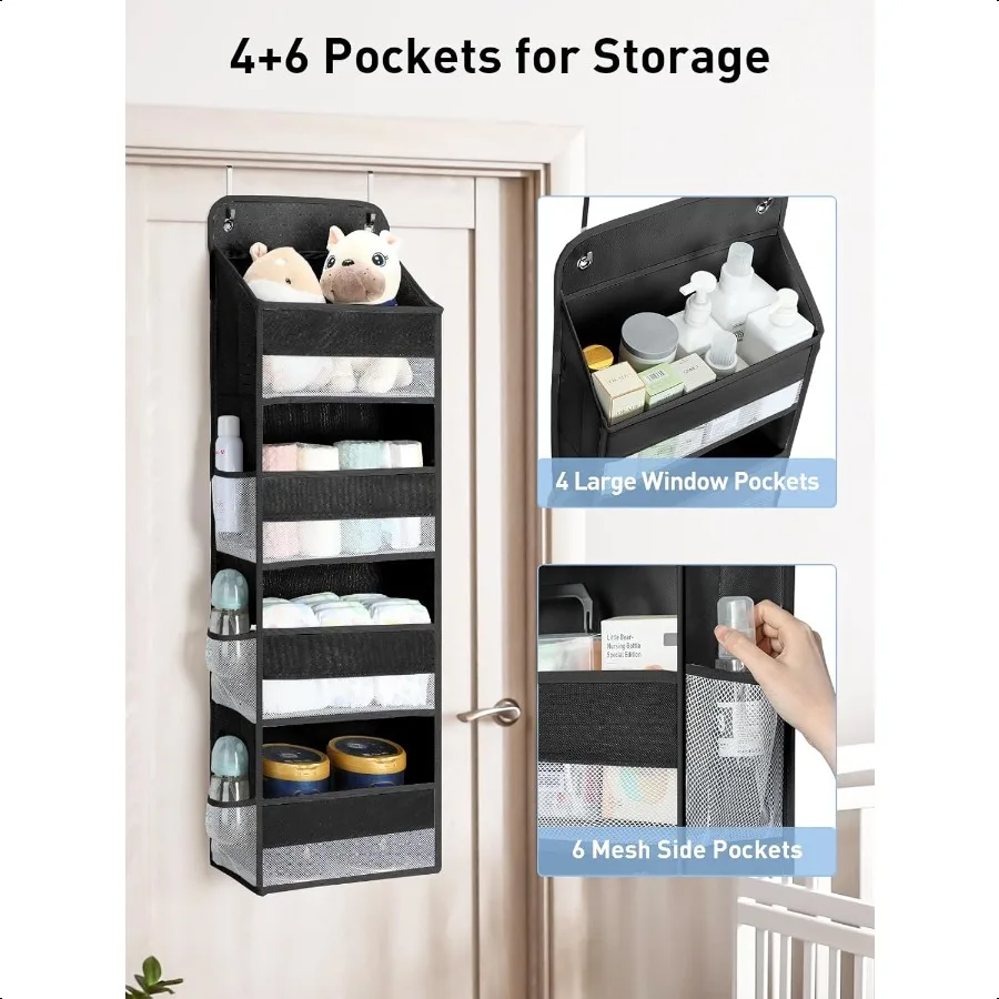 1 pacote sobre a porta organizador 35.2lbs carga brinquedo de pelúcia armazenamento balanço pendurado organizadores do banheiro e armazenamento para n