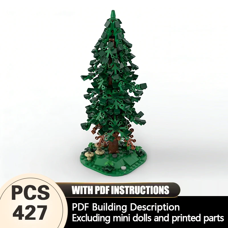 

Creators Plant Series Model MOC Building Bricks Tall Fir Tree Modular Technology Gifts Holiday Assemble Children Toys Suit