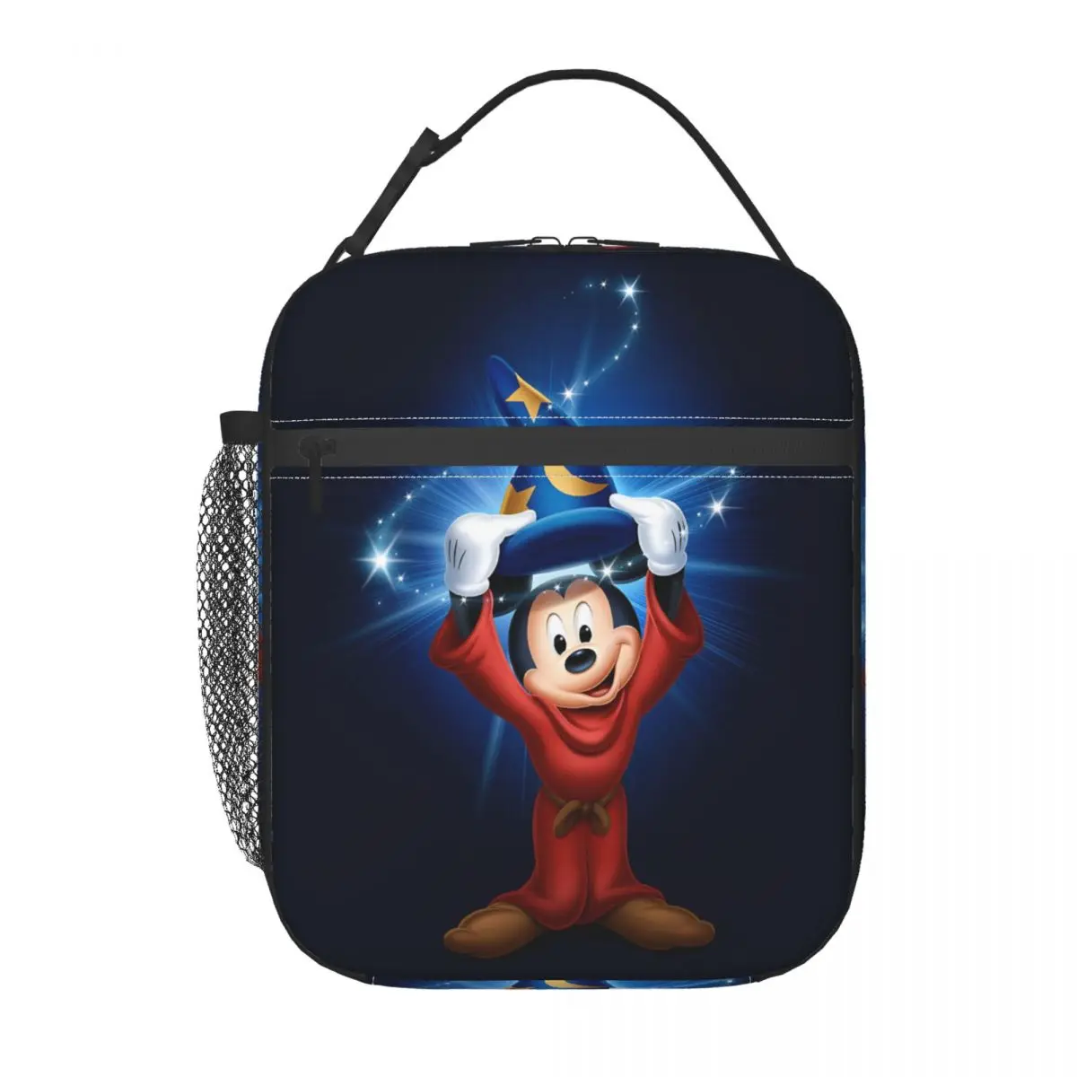 

Custom Animes Mickey Mouse Comic Insulated Lunch Tote Bag for Women Resuable Thermal Cooler Food Lunch Box Work School Travel