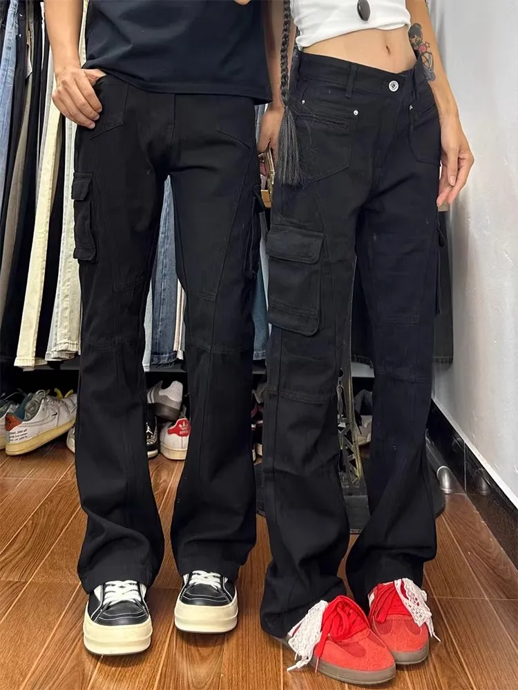 

Bla American Retro Workwear Jeans Men's Spring Drapey Slimming Straight Leggings Youth Casual Wear Resistant to Deformation