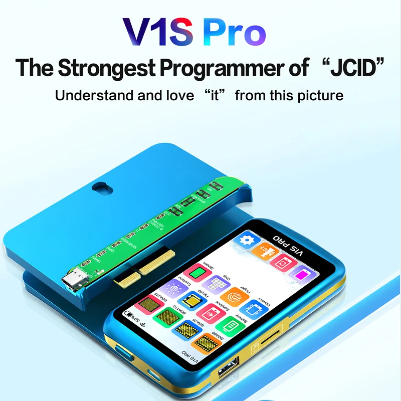 

JC V1S Pro Programmer Compatible With V1SE and PRO1000S For IP X-14Pro Max For iPad NAND Data Read Write Face ID Repair