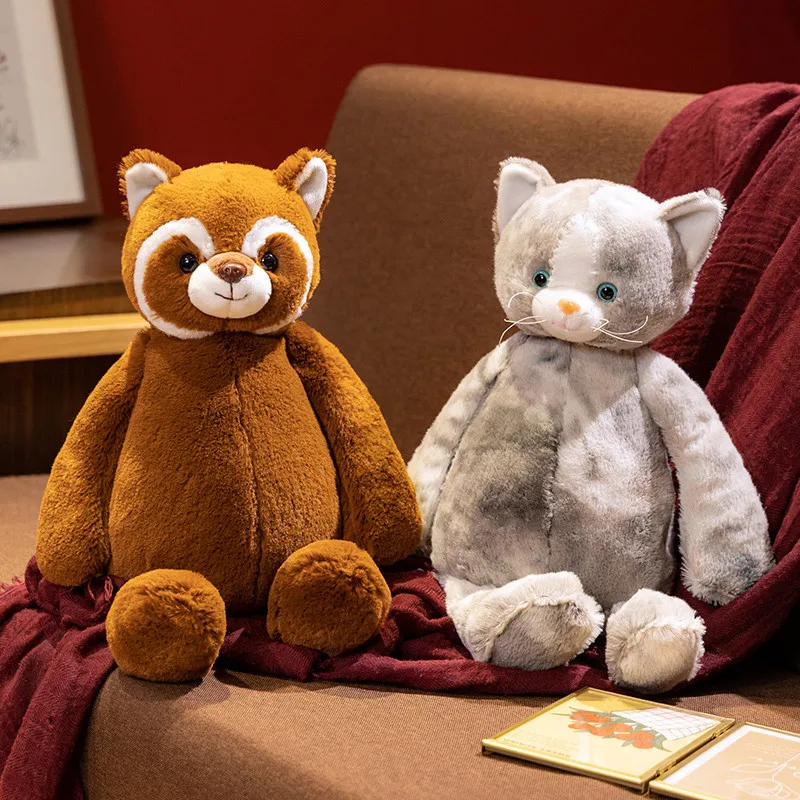 素敵なフワフワ猫アライグマ羊プードルかわいい動物園動物ぬいぐるみ枕ソフトぬいぐるみ Peluche 人形子供の誕生日ギフト