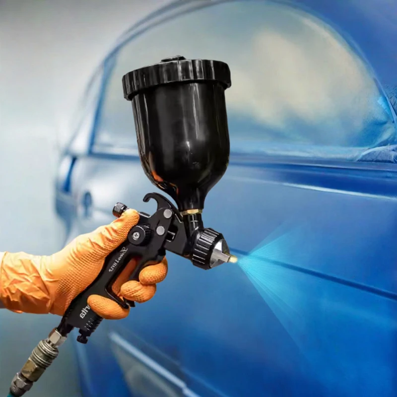 600cc Cup 1.4mm Hand Held HVLP Airless Sprayer Cheap Black Air Spray Gun Paint Spray Gun for Automatic Car Painting H827