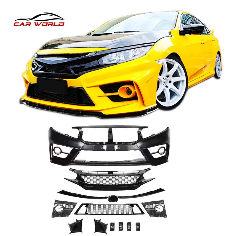 

Автомобильный комплект для изменения FC-450 YOFER 2016-2019, передний бампер, задний бампер, боковые колья, передняя губа, гриль, глушитель, ПП