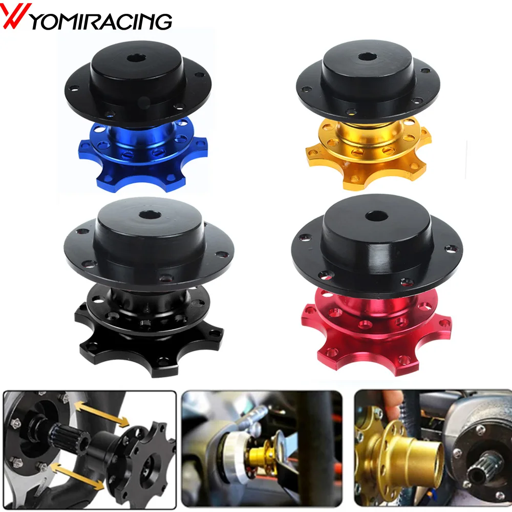 

Universal Steering Wheel Quick Release Hub Boss Kit Wheel Hub Adapter For 6 hole Steering Wheel Hub