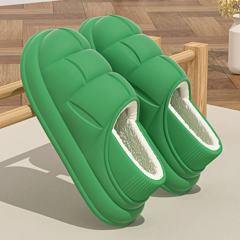 الخريف والشتاء شبشب قطني مقاوم للماء حقائب نسائية وشباشب منزلية أحذية الحبس الداخلي أحذية زوجين أفخم