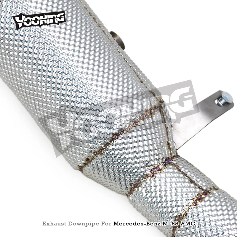 OEM Auto Exhaust System For Mercedes-Benz ML63 AMG W164/M156 6.2L 2007-2011 Catted Downpipe Stainless Steel Front Tube