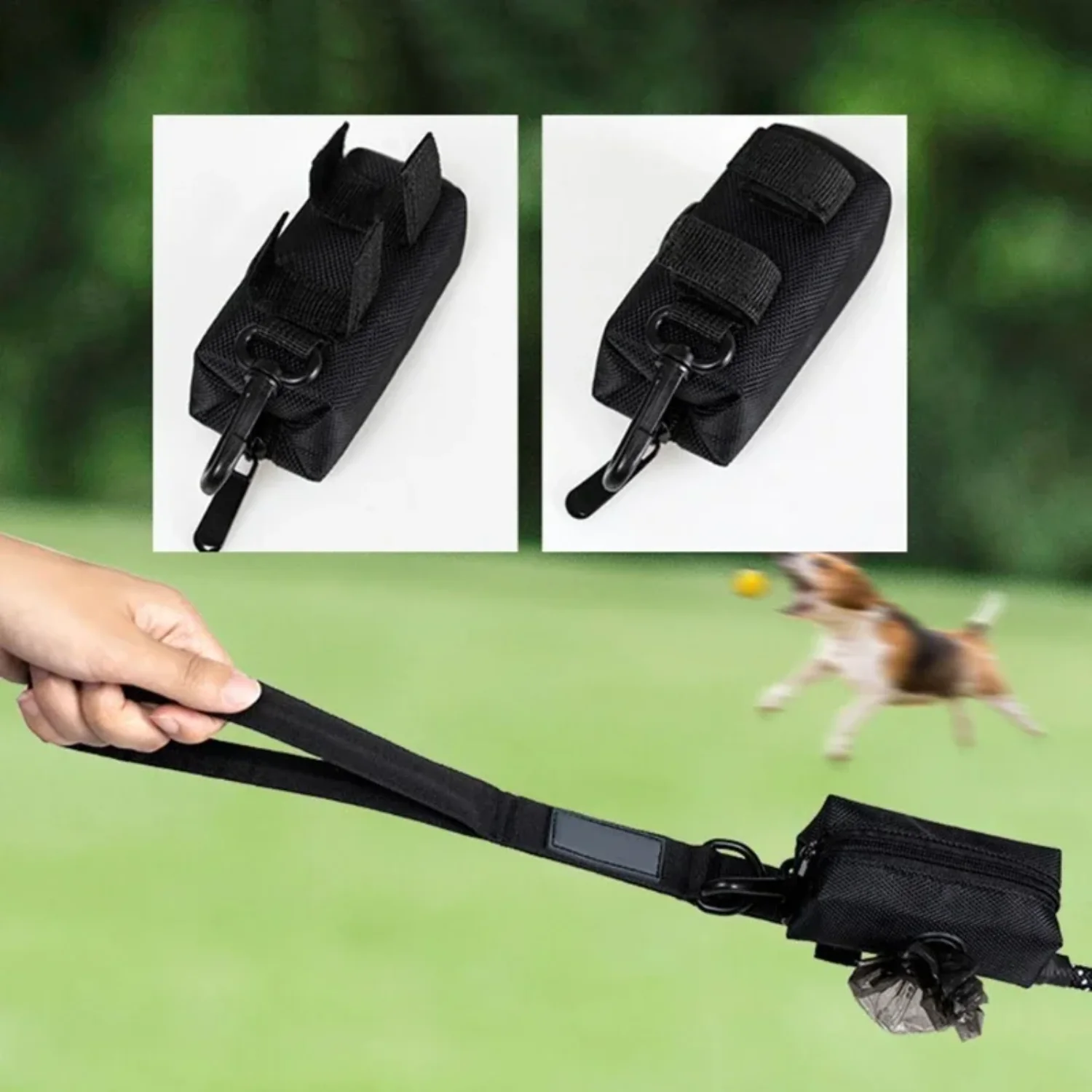 Protable Dog Poop Bag Biodegradable Dispenser Pouch Garbage Bags Organizer Pet Puppy Cat Pick  Poop Bag Holder Dispenser