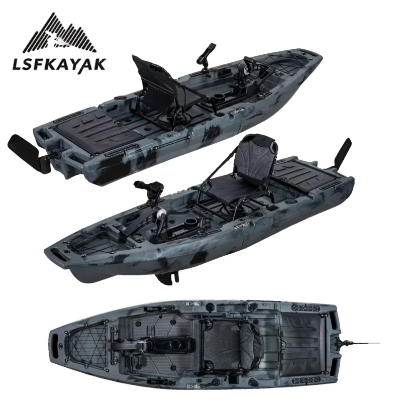 Airo 2025 New 2.8 Meter  Modular Angle Kayak Detachable Propeller  Pedal Kayak  Fishing Boat for One Person Use on the Lake
