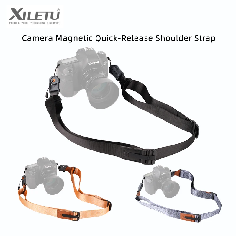 XILETU Lightweight Magnetic Camera Shoulder Strap with Quick Release - Adjustable Neck Strap for Canon Sony DSLR Cameras