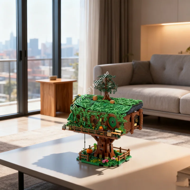 2011 Uds. MOC bolsa final árbol casa construcción alternativa modelo Juguetes de bloques arquitectura montar regalo de Navidad DIY Idea creativa