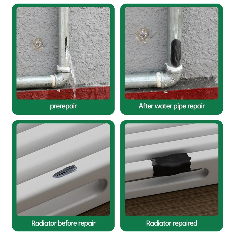 Sellador de tubos adhesivo para reparación de tuberías, masilla de plástico epoxi, sellador de tuberías, masilla de silicona compuesta para reparación de azulejos