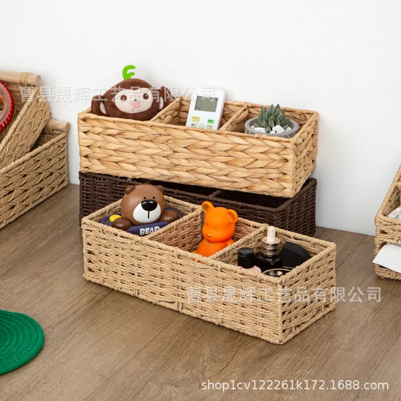 

Simple Desktop Storage Box TV Cabinet Miscellaneous Snacks Remote Control Organizer Basket