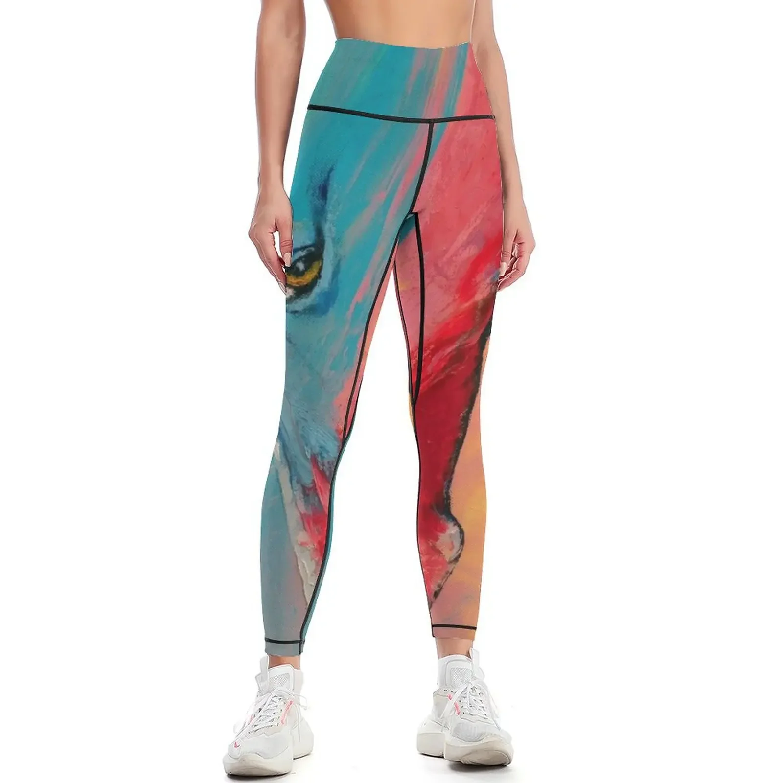 

Painted Horse Leggings Women's sportswear Female legging pants exercise clothing for active wear Womens Leggings