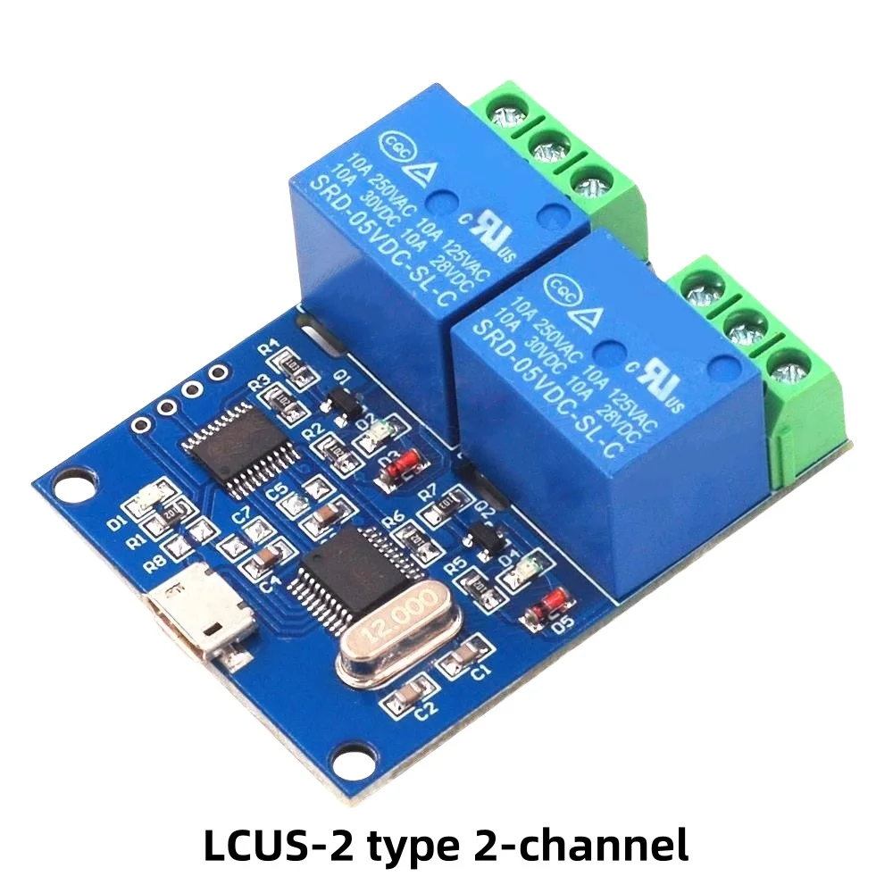 LCUS-1 tipo 1 canale porta seriale del computer modulo relè di controllo USB modulo interruttore PLC LCUS-2 tipo 2 canali 8
