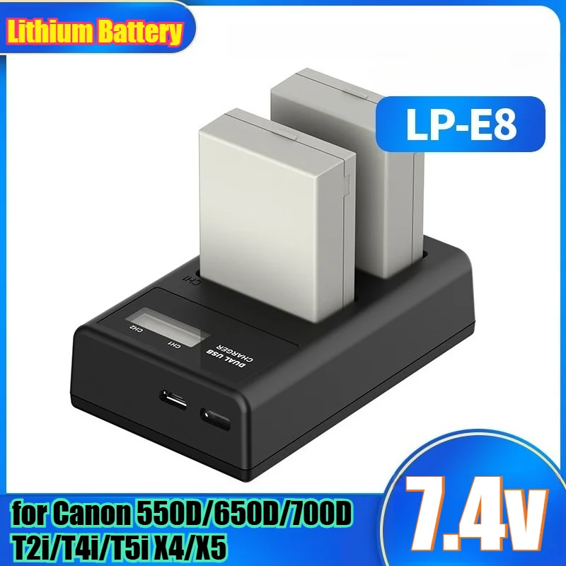 1800Mah LP-E8 Lithi…