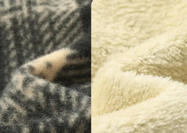 Neue modische, mit Fleece gefütterte, lässige Herren-Hemdjacke mit Kapuze und Karomuster – Detail 12