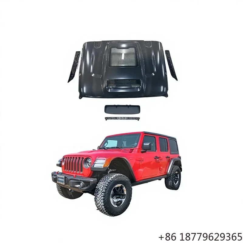 Steel Transparent Engine Hood Off-Road Vehicle Exterior Modification Auto Parts
