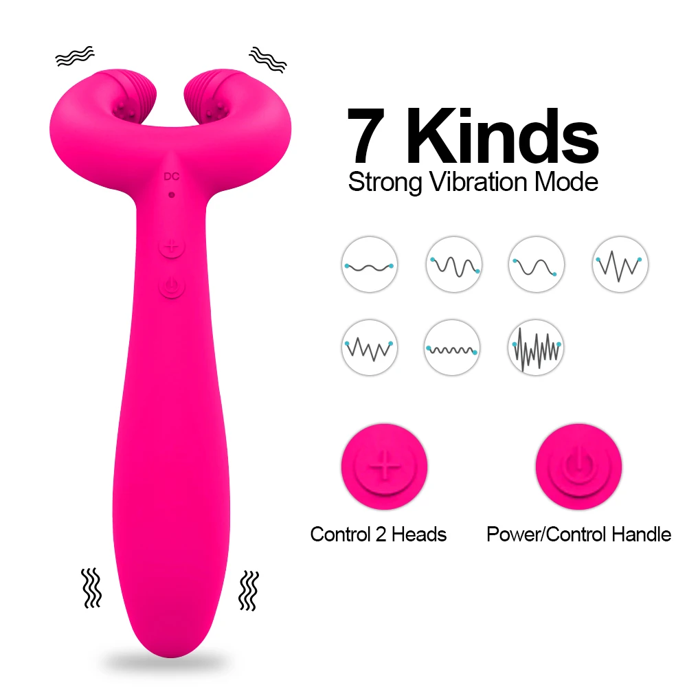 G-Spot 3 Motors Vibrator for Women Dildo Double Penetration Massager Silicone Clitoris Stimulator Penis Sex Toys for Couples