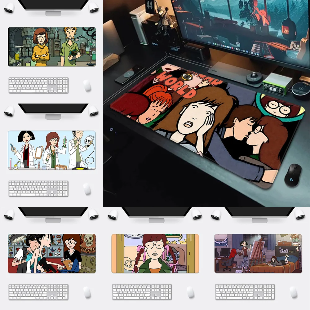 Anime D-Daria Mousepad HD Printing Computer Gamers Locking Edge Non-slip Mouse Pad XXL90x40cm Keyboard PC Desk Pad