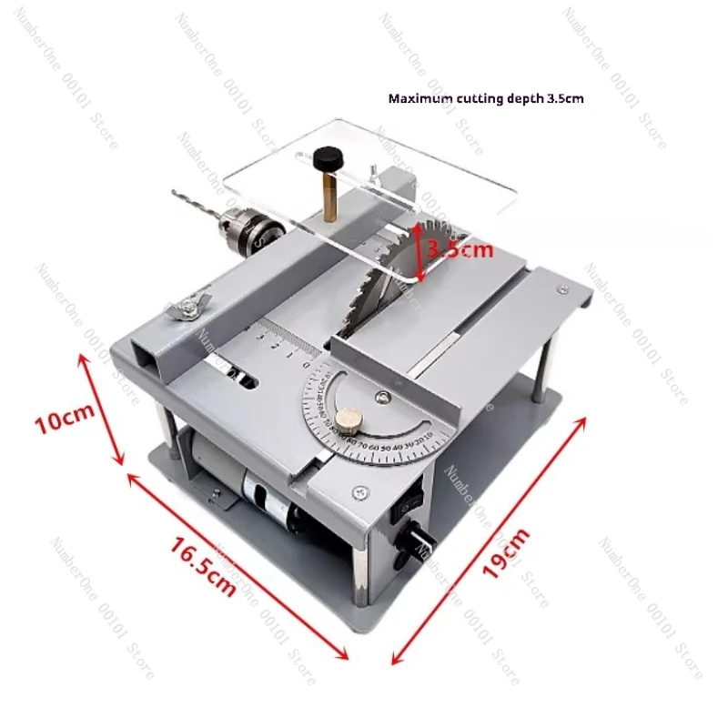 Multi-function Table Saw Woodworking Small Desktop PCB Cutting Machine DIY Model Cutting Tool