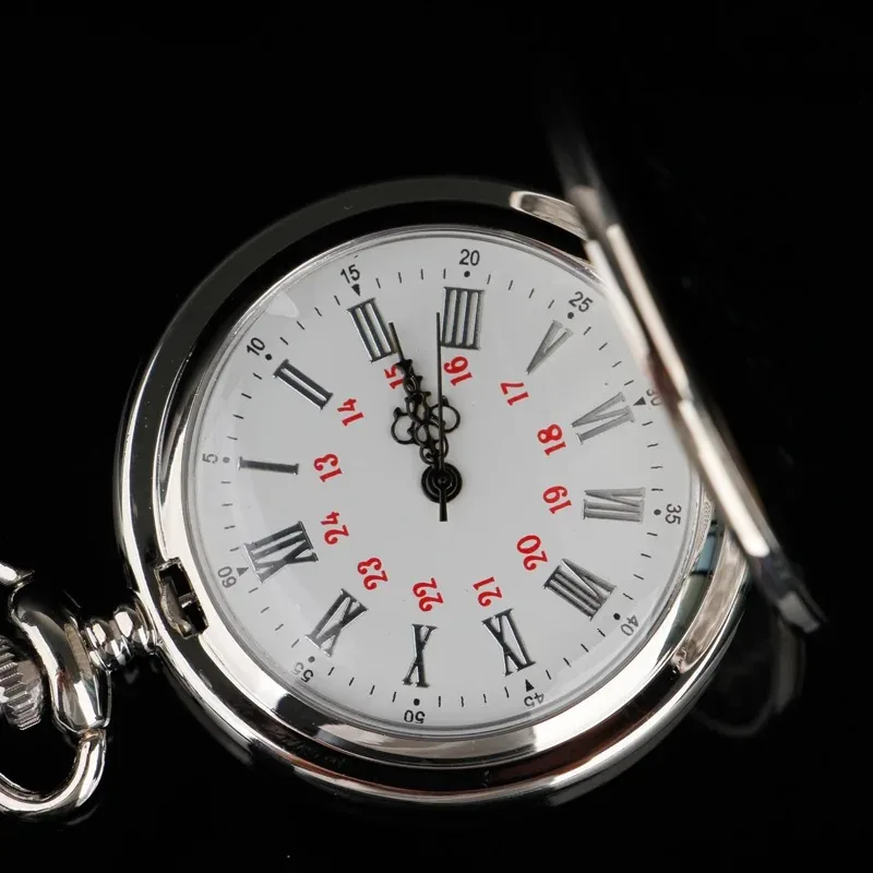 A mio marito Orologio da tasca al quarzo argento con orologio a catena con ciondolo Orologi vintage Orologi a catena Fob per uomo Miglior regalo