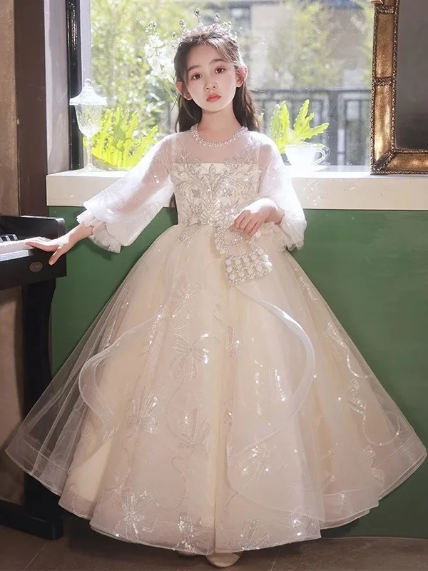 

Пышное бальное платье Ele Princ для девочек, большие размеры, для дня рождения, церемоний и торжеств, в стиле феи