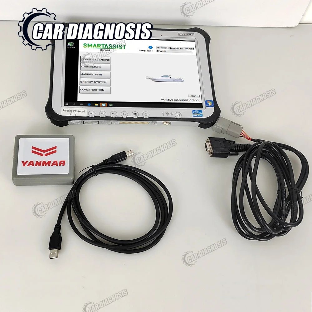 For YANMAR with FZ-G1tablet YED Agriculture construction Generator Diesel Engine Diagnostic Tool