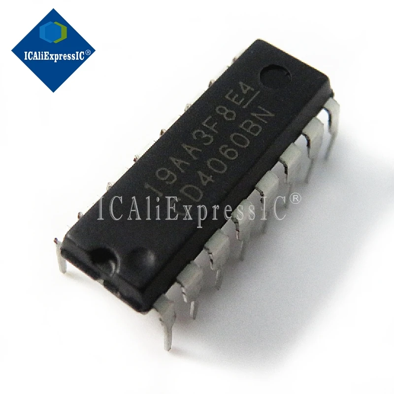 10piece CD4060BE CD4060 4060 Ripple Carry Binary Counter IC DIP-16 pin Low Power In Stock