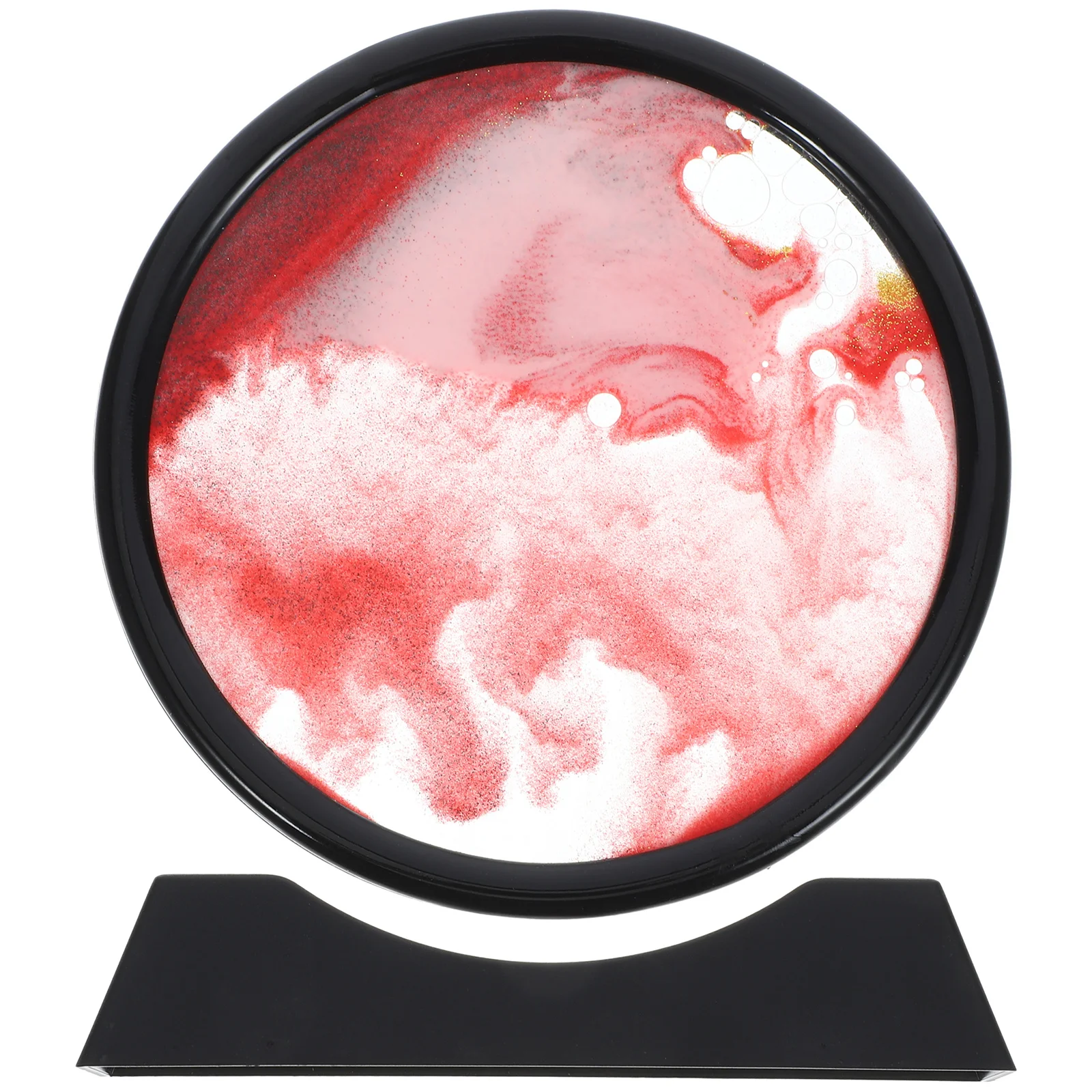 

Hourglass Ornaments Round Moving Sand Art Decor Colored Office Desk Accessories