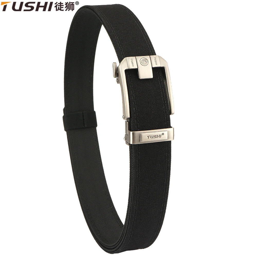 TUSHI Belt Military Belt Automatic Buckle 1100D Nylon Hard gun Belt Outdoor Tactical Belt for Men Hunting Multifunctional Canvas