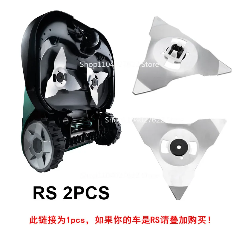 

Applies To Smart Weedmower Stainless Steel Triangle Blade Inserts for Robomow (RS RC)
