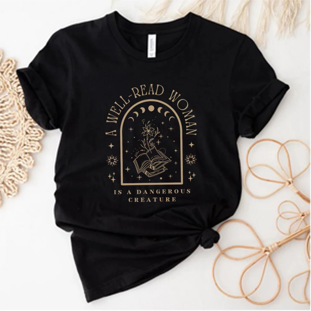 

Bookish Shirt Reading Shirts Book Club Printed Short Sleeves Tshirt Librarian Aesthetic Clothes Retro Women Clothing