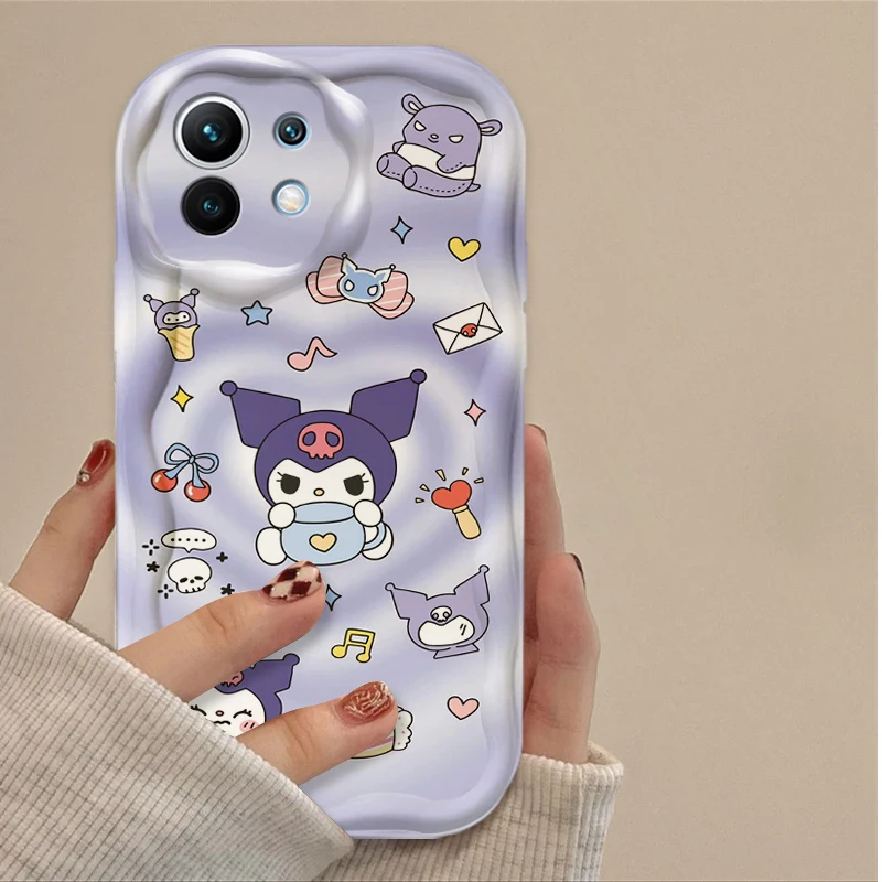 سانريو ميلودي كورومي حافظة متموجة لهاتف شاومي POCO X7 X6 X5 X3 NFC F7 Ultra F6 F5 Pro F4 F3 GT M5S C65 C75 M3 M4 M5S M6 M7 Pro 4G 5G